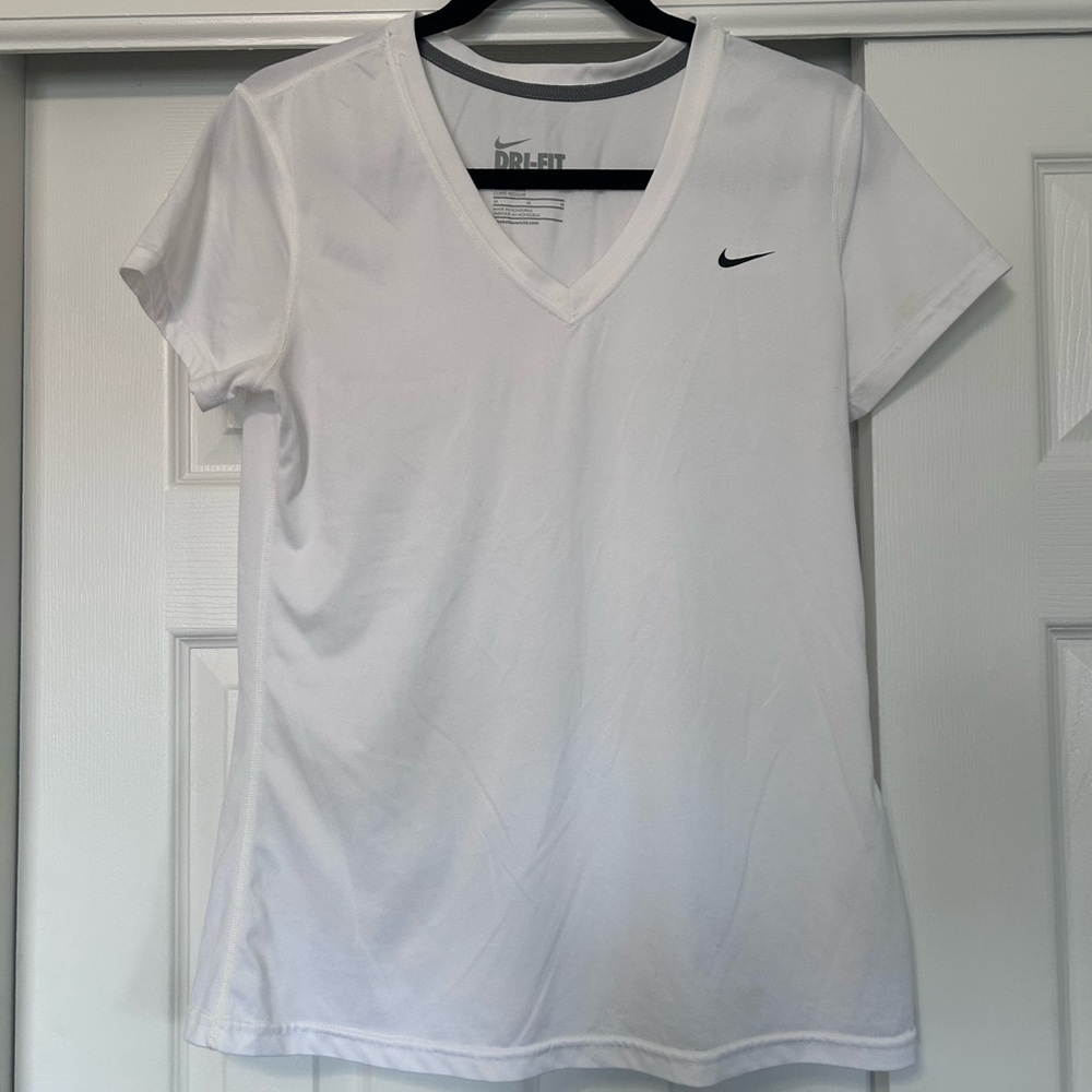 Nike Women's White Dri-FIT Short Sleeve Tee